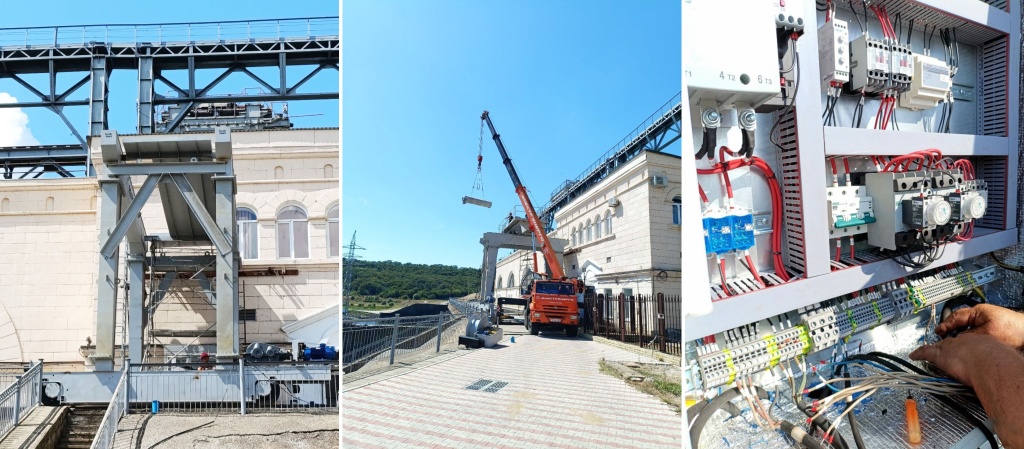 монтаж крана